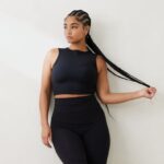 essentiële tanktop vrouwen zwart Lounge kleding 008ZJ829