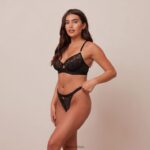 flair balconette bh & string/slip set vrouwen zwart Lounge ondergoed 008ZJ100 - Image 3