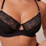 flair balconette bh & string/slip set vrouwen zwart Lounge ondergoed 008ZJ100 - Image 6