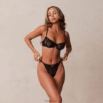 Flirt balconette bh & g-string/slip set vrouwen zwart Lounge ondergoed 008ZJ108 - Image 2