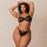 Flirt balconette bh & g-string/slip set vrouwen zwart Lounge ondergoed 008ZJ108 - Image 19