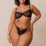 Flirt balconette bh & g-string/slip set vrouwen zwart Lounge ondergoed 008ZJ108 - Image 21