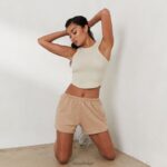 geribbelde racerbacktop x jess hunt vrouwen bot Lounge kleding 008ZJ796 - Image 7