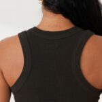 geribbelde racerbacktop x jess hunt vrouwen zwart gewassen Lounge kleding 008ZJ803 - Image 6