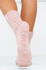 gezellige gebreide sokken vrouwen roze Lounge kleding 008ZJ938 - Image 2