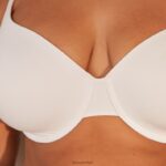 gladde klassieke T-shirt bh & string/slip set vrouwen wit Lounge ondergoed 008ZJ150 - Image 18