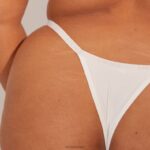gladde klassieke T-shirt bh & string/slip set vrouwen wit Lounge ondergoed 008ZJ150 - Image 20