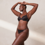 gladde klassieke T-shirt bh & string/slip set vrouwen zwart Lounge ondergoed 008ZJ135 - Image 7