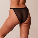 gladde mesh slip vrouwen zwart Lounge ondergoed 008ZJ519 - Image 2