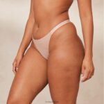 gladde mesh string vrouwen taupe Lounge ondergoed 008ZJ516 - Image 4