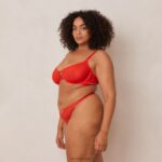 Grace bh en string set vrouwen rood Lounge ondergoed 008ZJ90 - Image 3