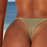 kenmerkende bikinistring vrouwen olijf Lounge badkleding 008ZJ1013 - Image 6
