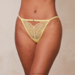 Kijkgat kanten strappy brutale slip vrouwen citroen Lounge ondergoed 008ZJ773 - Image 3
