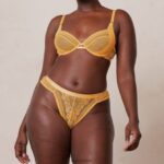 Liberty balconette bh & string/slip set vrouwen mosterd Lounge ondergoed 008ZJ46 - Image 23