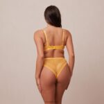 Liberty balconette bh & string/slip set vrouwen mosterd Lounge ondergoed 008ZJ46 - Image 6