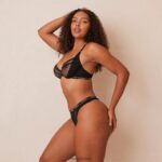 Liberty balconette bh & string/slip set vrouwen zwart Lounge ondergoed 008ZJ24 - Image 3