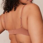 lichte set met diepuitgesneden T-shirt-bh en string/slip zonder beugel vrouwen mokka Lounge ondergoed 008ZJ230 - Image 24
