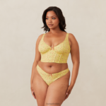 lieve lange bh- en g-stringset vrouwen citroen bloemen Lounge ondergoed 008ZJ139 - Image 15