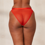 Love Heart-driehoekslipje van mesh vrouwen rood Lounge ondergoed 008ZJ310 - Image 2