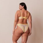 luxe balconette bh & string/slip set vrouwen citroen Lounge ondergoed 008ZJ21 - Image 12