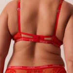 luxe balconette bh & string/slip set vrouwen rood Lounge ondergoed 008ZJ49 - Image 16