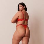 luxe balconette bh & string/slip set vrouwen rood Lounge ondergoed 008ZJ49 - Image 23