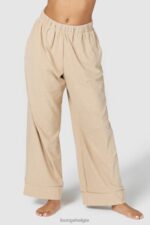 luxe pyjamabroek met reliëf vrouwen nerts Lounge kleding 008ZJ959