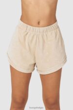 luxe pyjamashort met reliëf vrouwen nerts Lounge kleding 008ZJ952