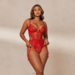mila intimi bodysuit vrouwen rood Lounge ondergoed 008ZJ339 - Image 4