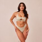 naadloze bh & string/slip set vrouwen olijf Lounge ondergoed 008ZJ209 - Image 11