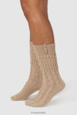 nauwsluitende gebreide sokken vrouwen nerts Lounge kleding 008ZJ953