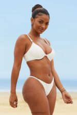 New Yorkse bikinislip met textuur vrouwen room Lounge badkleding 008ZJ977 - Image 4
