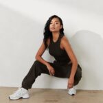 oversized joggingbroek x jess hunt vrouwen zwart gewassen Lounge kleding 008ZJ802 - Image 5