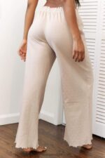 Pyjamabroek met ruches vrouwen nerts Lounge kleding 008ZJ942 - Image 6