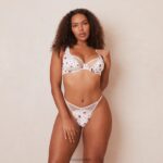Rose balconnet bh en string set vrouwen wit Lounge ondergoed 008ZJ125 - Image 9