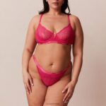 royal balconnet bh & string set vrouwen felroze Lounge ondergoed 008ZJ56 - Image 11
