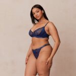 royal balconnet bh & string set vrouwen marine Lounge ondergoed 008ZJ82 - Image 3