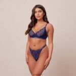 royal balconnet bh & string set vrouwen marine Lounge ondergoed 008ZJ82 - Image 7