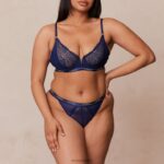 royal balconnet bh & string set vrouwen marine Lounge ondergoed 008ZJ82 - Image 9