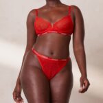 royal balconnet bh & string set vrouwen rood Lounge ondergoed 008ZJ50 - Image 8