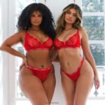 royal balconnet bh & string set vrouwen rood Lounge ondergoed 008ZJ65 - Image 5