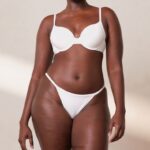 sculpt push-up T-shirt bh en g-string/slip set vrouwen wit Lounge ondergoed 008ZJ111 - Image 14