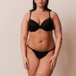 sculpt push-up T-shirt bh en g-string/slip set vrouwen zwart Lounge ondergoed 008ZJ115 - Image 11