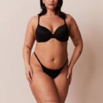 sculpt push-up T-shirt bh en g-string/slip set vrouwen zwart Lounge ondergoed 008ZJ115 - Image 5