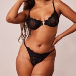 seduce set met balconnetbeha en string/slip met sluiting aan de voorkant vrouwen zwart Lounge ondergoed 008ZJ126 - Image 13