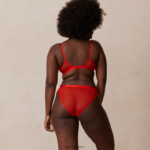 Set met liefdeshart mesh triangelbeha en string/slip vrouwen rood Lounge ondergoed 008ZJ200 - Image 9