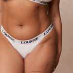 Set van bamboe triangelbeha en string/slip vrouwen helemaal wit Lounge ondergoed 008ZJ174 - Image 8