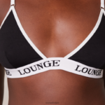 Set van bamboe triangelbeha en string/slip vrouwen zwart Lounge ondergoed 008ZJ195 - Image 13