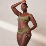 Set van mesh bh en string/slip vrouwen khaki Lounge ondergoed 008ZJ186 - Image 3