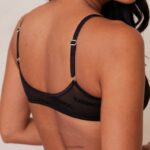 Set van opvallende mesh-bh en string/slip vrouwen zwart Lounge ondergoed 008ZJ36 - Image 7